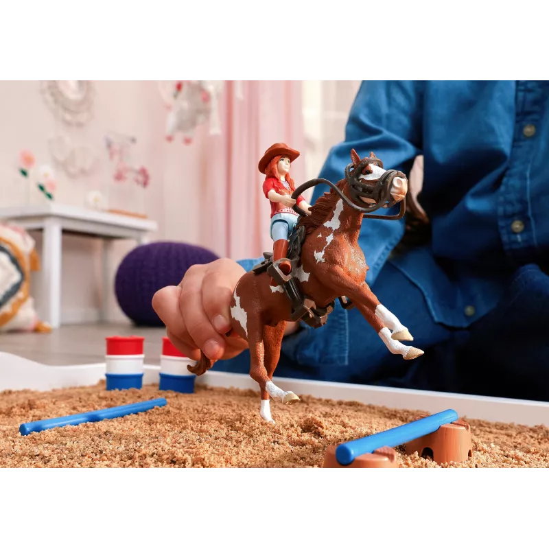 schleich HORSE CLUB Aventura western de Hannah, 5 años, caballos, multicolor, plástico