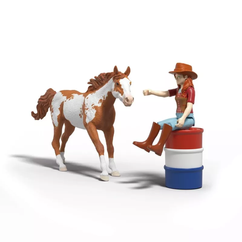 schleich HORSE CLUB Aventura western de Hannah, 5 años, caballos, multicolor, plástico