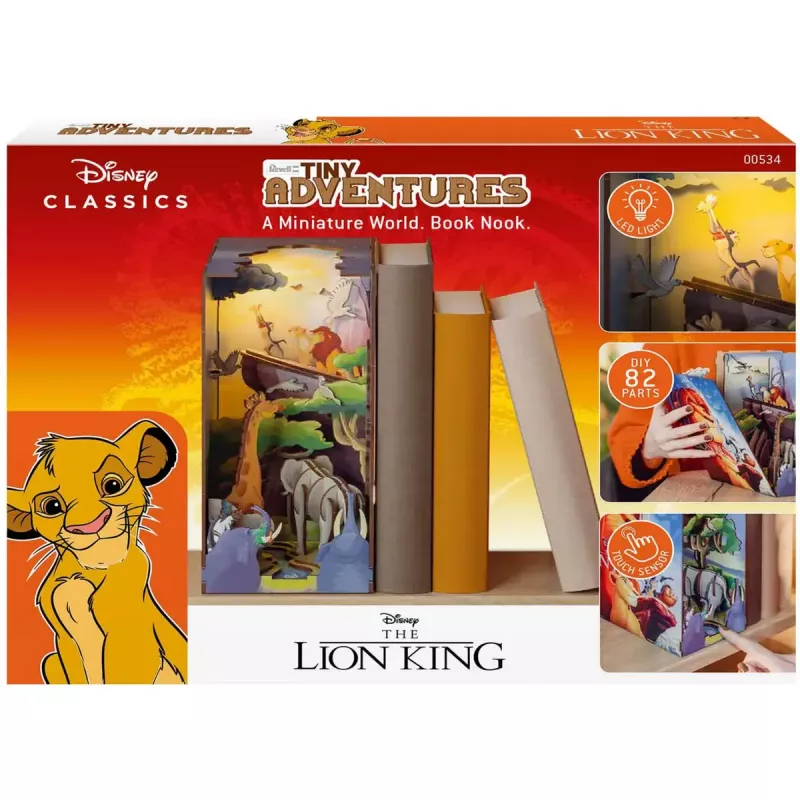 Maqueta de plástico REVELL Tiny Adventures Disney El Rey León 00534 — escala no indicada, piezas encajables, para niños