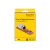 DeLOCK Convertidor M.2 Key B+M macho a RJ45 puerto LAN 2,5 Gigabit