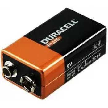 Pila de un solo uso Duracell Plus Power 9V alcalina