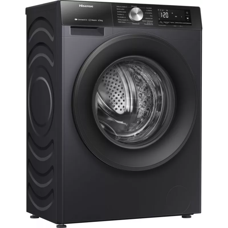 Hisense WD3S8043BB3 Lavadora secadora independiente carga frontal negro