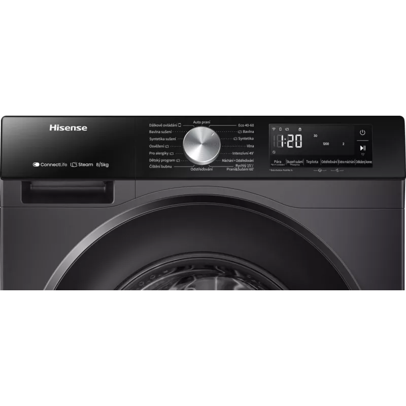 Hisense WD3S8043BB3 Lavadora secadora independiente carga frontal negro