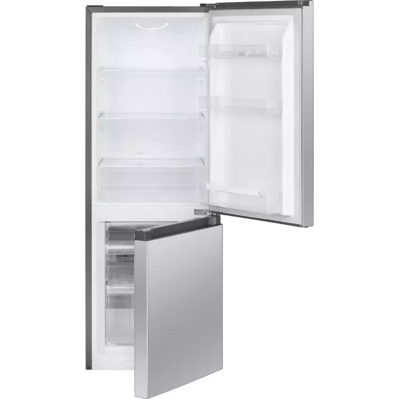 Frigorífico independiente BOMANN KG 322.1, 175 L de volumen total, acero inoxidable, compartimento frigorífico 122 L + congelador 53 L, clase D, 39 dB