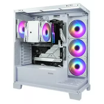 Disipador de CPU SCYTHE Mugen 6 Dual Fan White ARGB Edition, dos ventiladores de 120 mm, superficie blanca