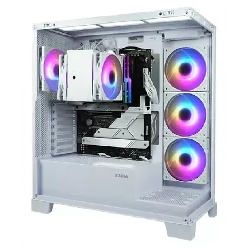 Disipador de CPU SCYTHE Mugen 6 Dual Fan White ARGB Edition, dos ventiladores de 120 mm, superficie blanca