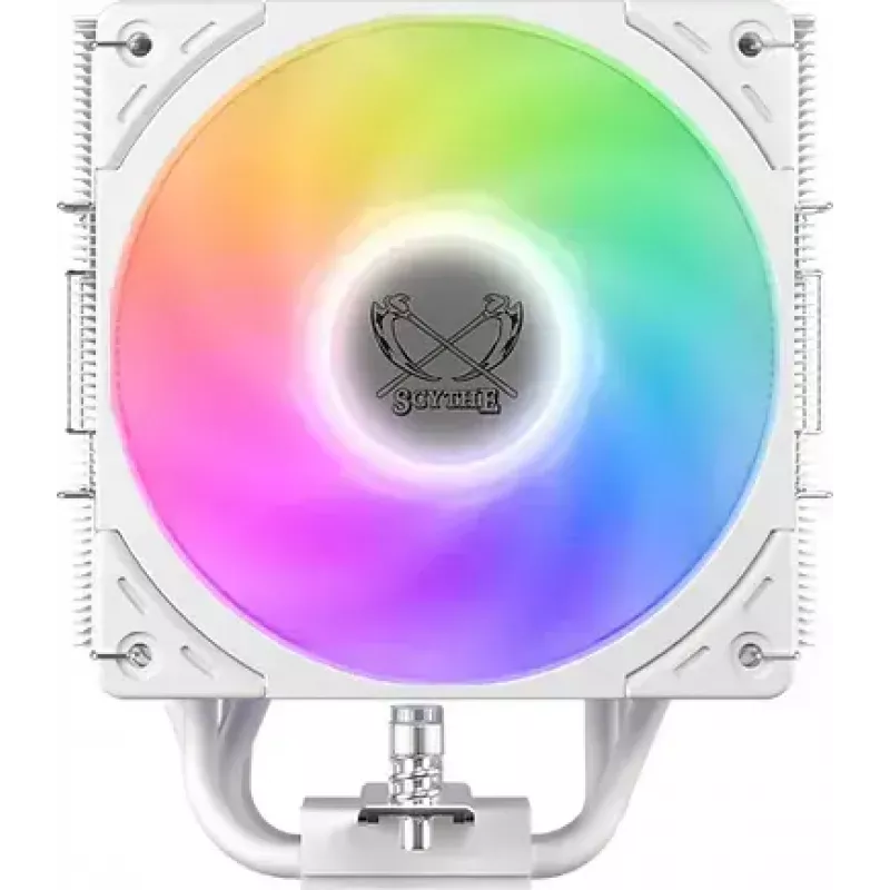 Disipador de CPU SCYTHE Mugen 6 Dual Fan White ARGB Edition, dos ventiladores de 120 mm, superficie blanca