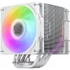 Disipador de CPU SCYTHE Mugen 6 Dual Fan White ARGB Edition, dos ventiladores de 120 mm, superficie blanca