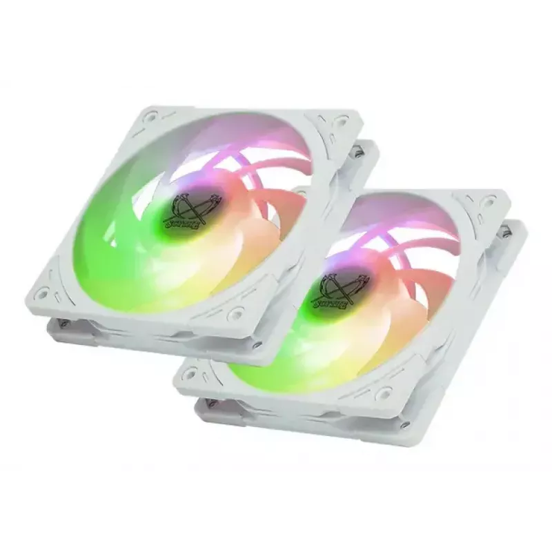 Disipador de CPU SCYTHE Mugen 6 Dual Fan White ARGB Edition, dos ventiladores de 120 mm, superficie blanca
