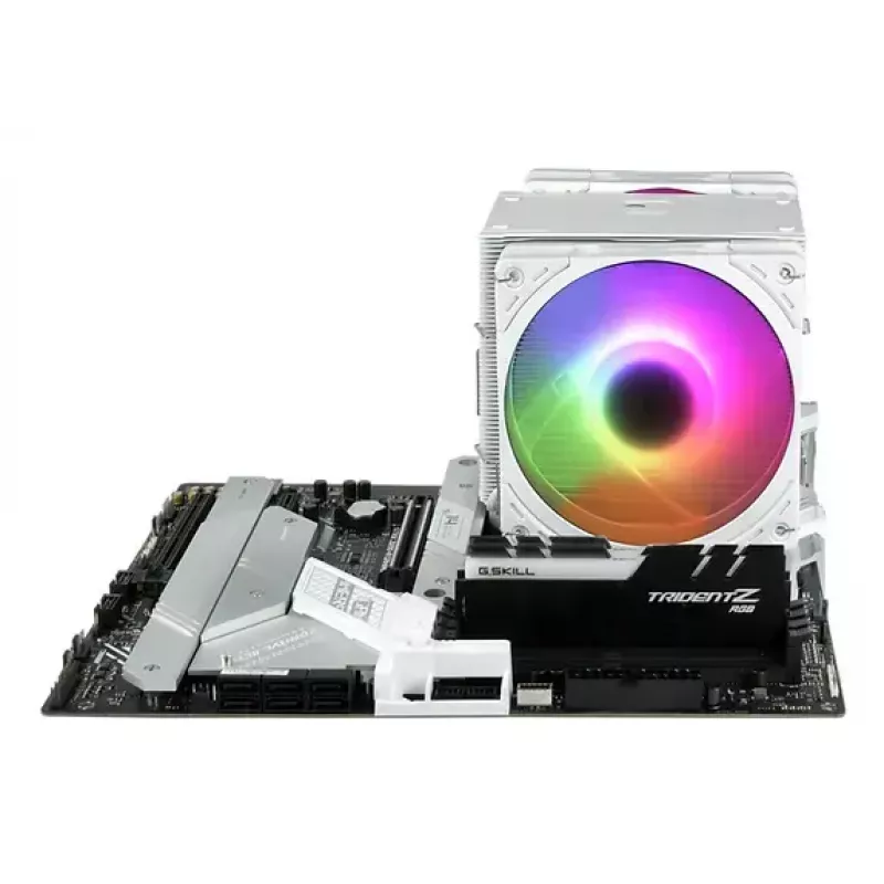 Disipador de CPU SCYTHE Mugen 6 Dual Fan White ARGB Edition, dos ventiladores de 120 mm, superficie blanca