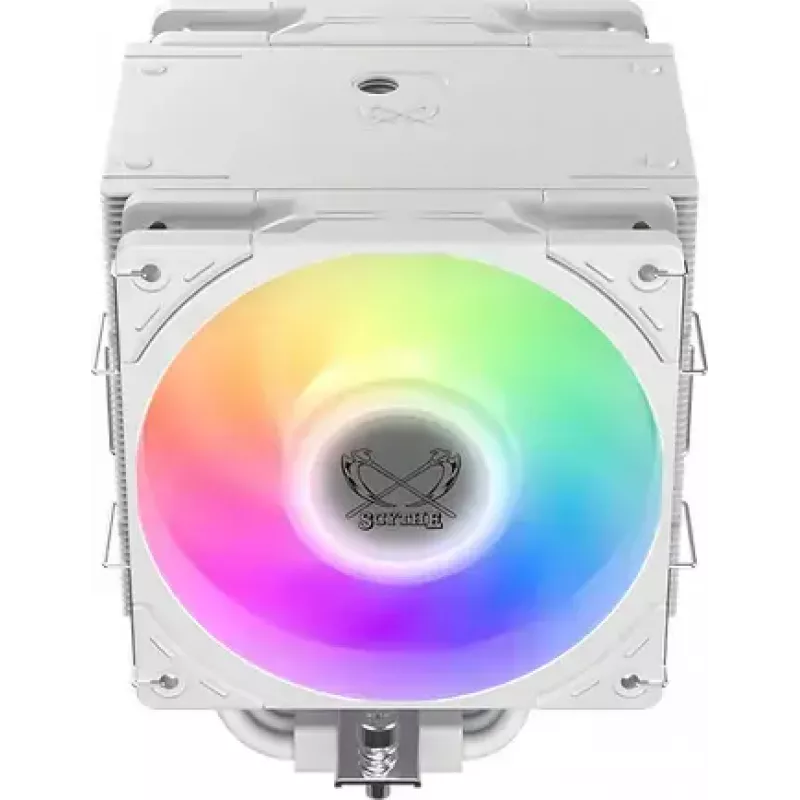 Disipador de CPU SCYTHE Mugen 6 Dual Fan White ARGB Edition, dos ventiladores de 120 mm, superficie blanca