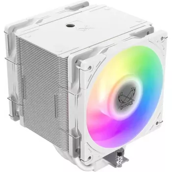 Disipador de CPU SCYTHE Mugen 6 Dual Fan White ARGB Edition, dos ventiladores de 120 mm, superficie blanca