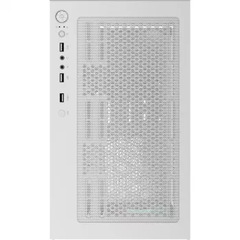 Caja de PC torre AEROCOOL Viewport Mini-G-WT-v4 ARGB con dos paneles de cristal templado, blanca
