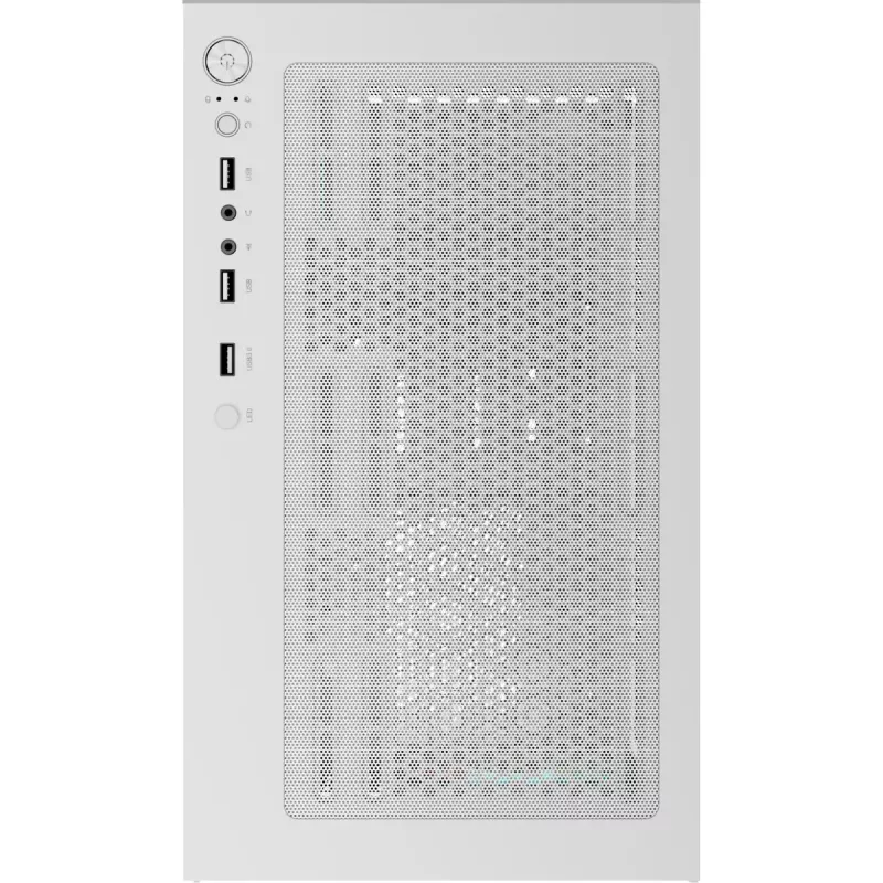 Caja de PC torre AEROCOOL Viewport Mini-G-WT-v4 ARGB con dos paneles de cristal templado, blanca