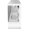 Caja de PC torre AEROCOOL Viewport Mini-G-WT-v4 ARGB con dos paneles de cristal templado, blanca