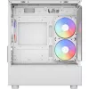 Caja de PC torre AEROCOOL Viewport Mini-G-WT-v4 ARGB con dos paneles de cristal templado, blanca