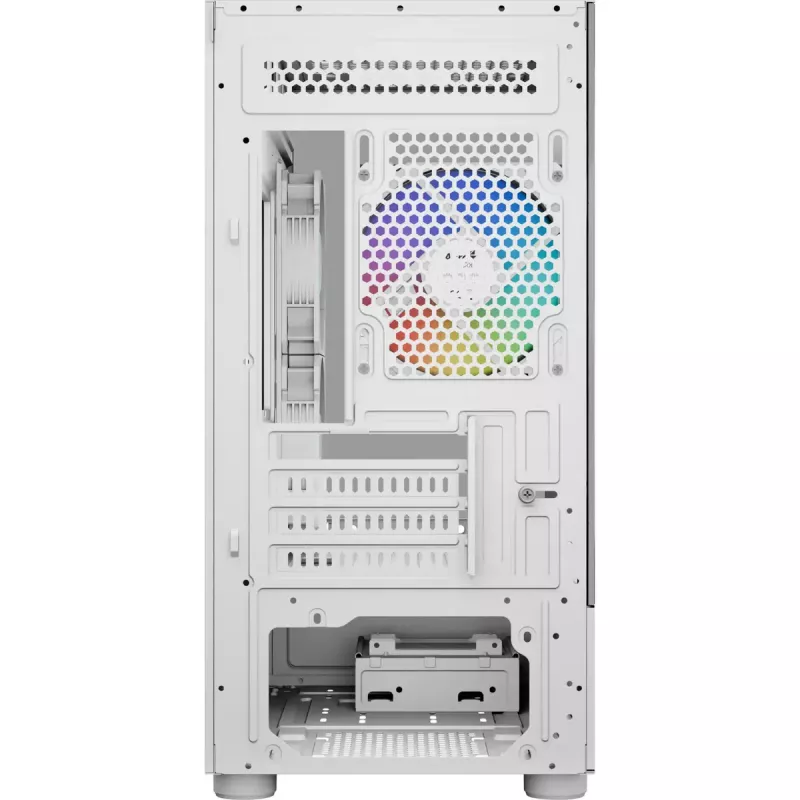 Caja de PC torre AEROCOOL Viewport Mini-G-WT-v4 ARGB con dos paneles de cristal templado, blanca