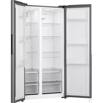 Gorenje Side by Side NRS917E41X SI, independiente, American Door, gris, 2 puertas, táctil, LED