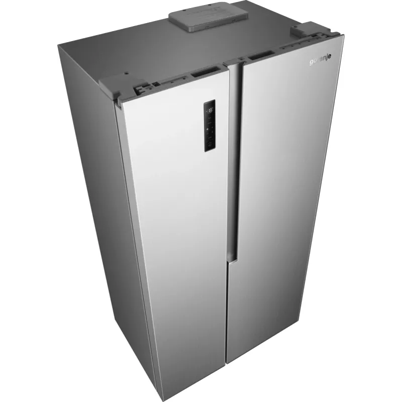 Gorenje Side by Side NRS917E41X SI, independiente, American Door, gris, 2 puertas, táctil, LED