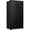 Gorenje HZF55082 NRS917E41BX G400, independiente, American Door, negro, 2 puertas, táctil, LED