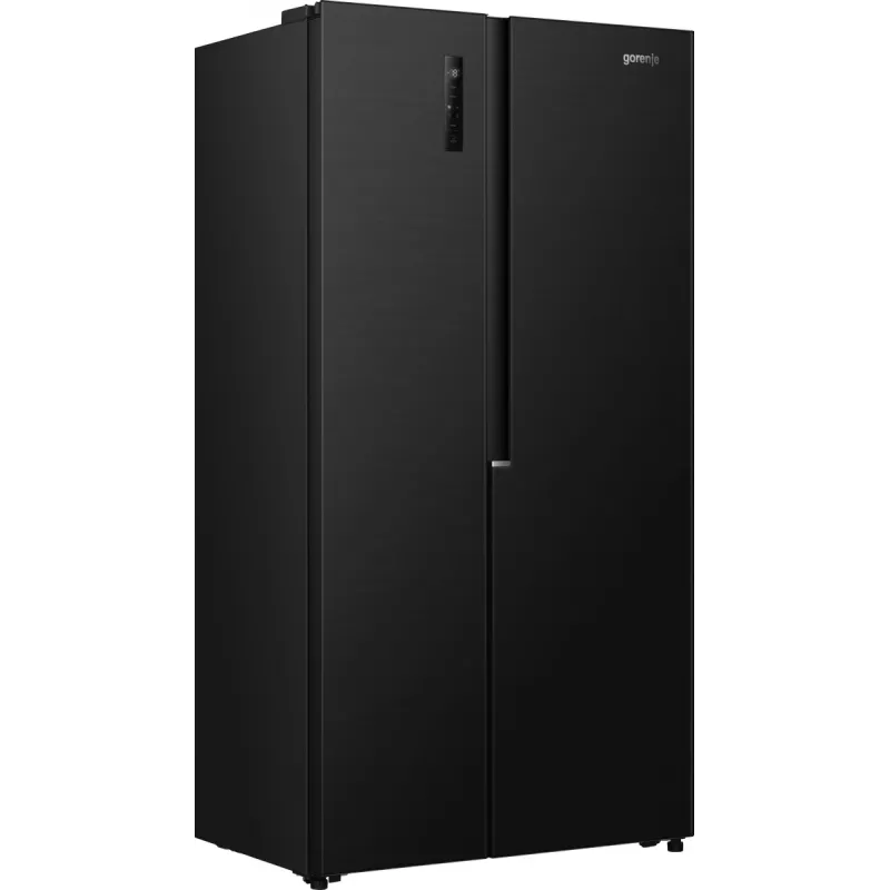 Gorenje HZF55082 NRS917E41BX G400, independiente, American Door, negro, 2 puertas, táctil, LED
