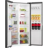 Gorenje HZF55082 NRS917E41BX G400, independiente, American Door, negro, 2 puertas, táctil, LED