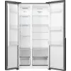 Gorenje HZF55082 NRS917E41BX G400, independiente, American Door, negro, 2 puertas, táctil, LED
