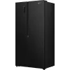 Gorenje HZF55082 NRS917E41BX G400, independiente, American Door, negro, 2 puertas, táctil, LED