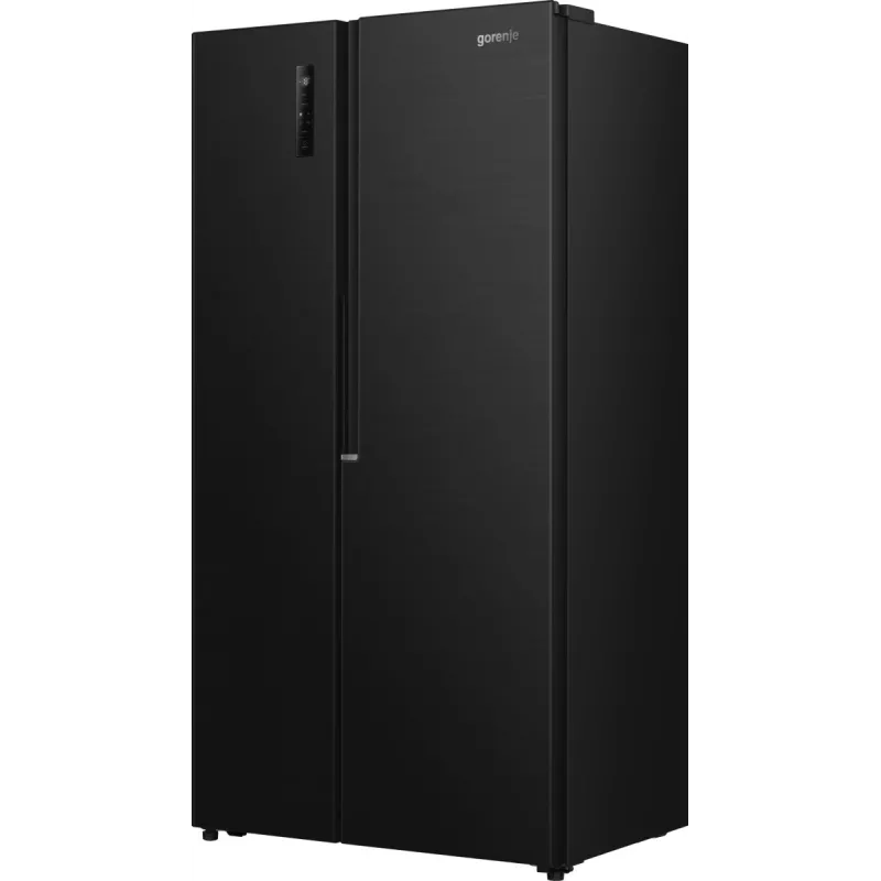 Gorenje HZF55082 NRS917E41BX G400, independiente, American Door, negro, 2 puertas, táctil, LED