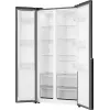 Gorenje HZF55082 NRS917E41BX G400, independiente, American Door, negro, 2 puertas, táctil, LED