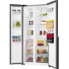 Gorenje HZF55082 NRS917E41BX G400, independiente, American Door, negro, 2 puertas, táctil, LED