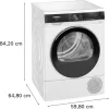 Siemens iQ500 WQ33G2D41 secadora de ropa independiente carga frontal 9 kg blanca