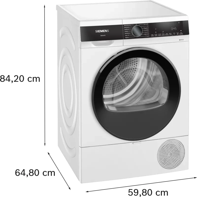 Siemens iQ500 WQ33G2D41 secadora de ropa independiente carga frontal 9 kg blanca