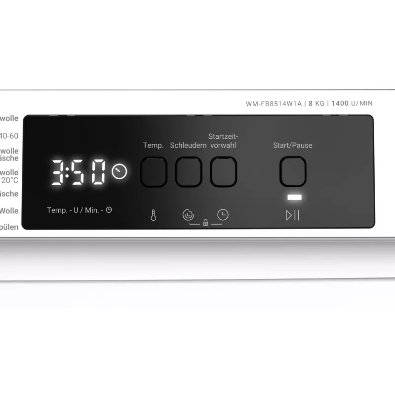 Daewoo WM-FB8514W1A-DE lavadora carga frontal 8 kg 1400 rpm blanca