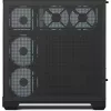 Caja torre APNX V2-F-BK-v1 con tres paneles de cristal templado, negra