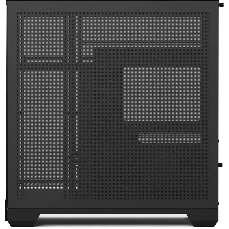 Caja torre APNX V2-F-BK-v1 con tres paneles de cristal templado, negra