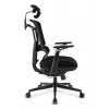 Silla de oficina Sharkoon OfficePal C50 — asiento acolchado, respaldo de malla, respaldo 49×62 cm, anchura de asiento 50 cm, negra
