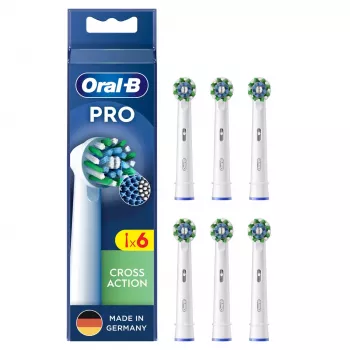 Oral-B CrossAction 6 uds. blanco
