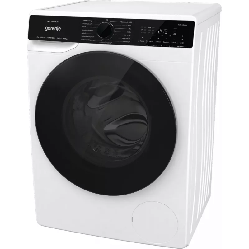 Lavadora de carga frontal Gorenje WPNA84A2TS 8 kg 1400 rpm negra, blanca