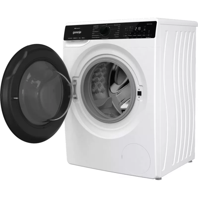 Lavadora de carga frontal Gorenje WPNA84A2TS 8 kg 1400 rpm negra, blanca