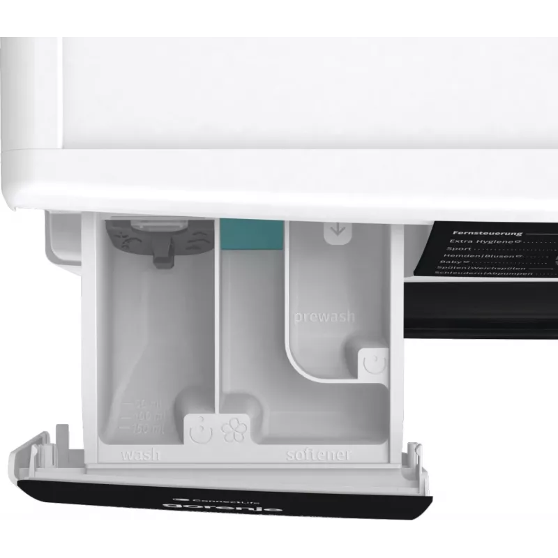 Lavadora de carga frontal Gorenje WPNA84A2TS 8 kg 1400 rpm negra, blanca