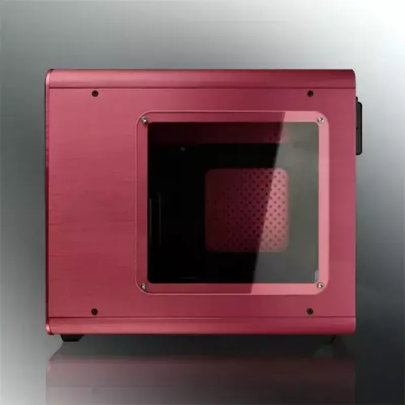 RAIJINTEK METIS PLUS carcasa de PC mini torre roja — Mini-ITX, 1 bahía de 3,5