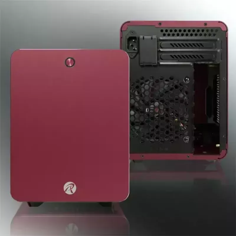 RAIJINTEK METIS PLUS carcasa de PC mini torre roja — Mini-ITX, 1 bahía de 3,5