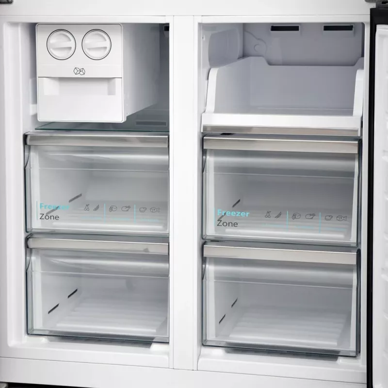 Sharp SJ-NFA35IHDPD-EU frigorífico side-by-side independiente 487 L acero inoxidable