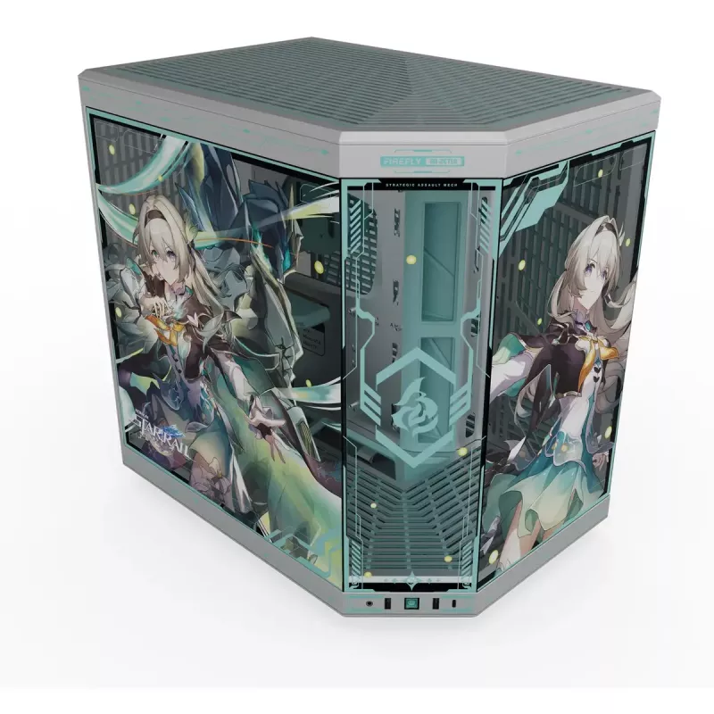 Carcasa de ordenador HYTE Y70 Firefly Edition cristal templado — mid-tower compatible con ATX