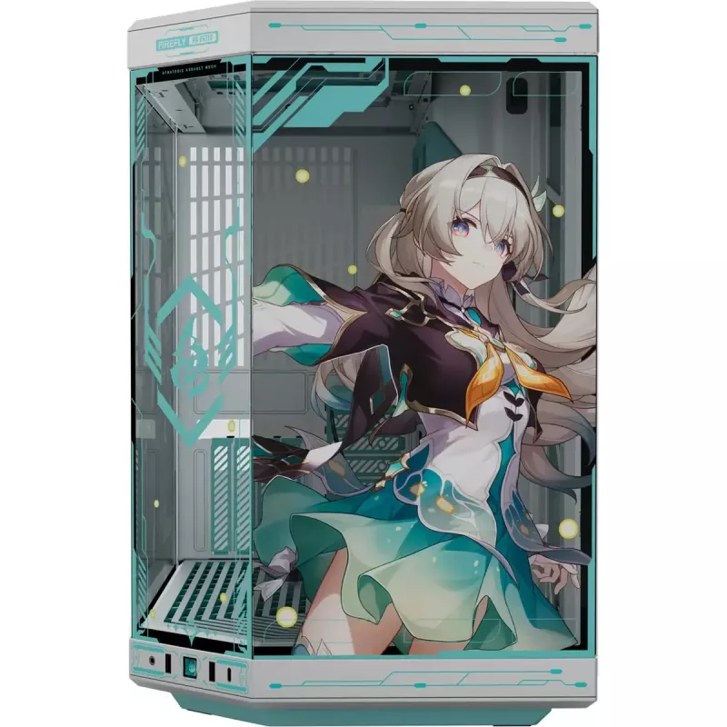 Carcasa de ordenador HYTE Y70 Firefly Edition cristal templado — mid-tower compatible con ATX