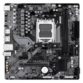 Placa base GIGABYTE B840M H - CPU AMD Ryzen 9000, VRM de 5+2+2 fases, hasta 7200 MHz DDR5 (OC), 1xPCIe 4.0 M.2, 1GbE LAN, USB 3.2 Gen 1