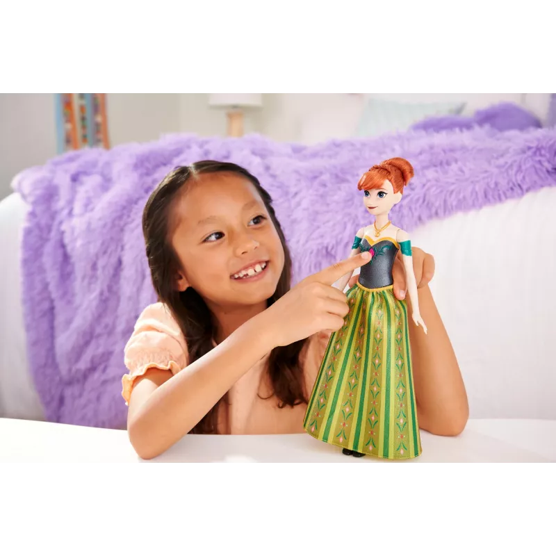 Muñeca Anna cantante de Disney Frozen – canta «Zum ersten Mal» en 4 idiomas de la película