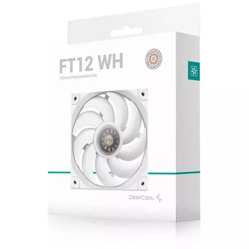 Ventilador de carcasa DeepCool FT12 WH 120 x 120 x 25 mm, blanco, 120 mm