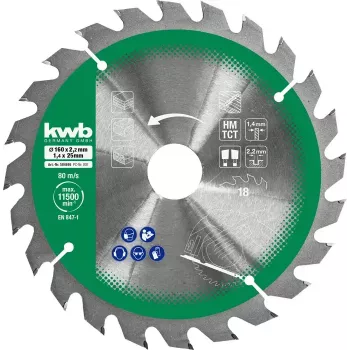 Set de hojas de sierra circular Einhell-KWB 584795, Ø165mm, orificio 20mm, 3 unidades para tableros de partículas, madera dura, contrachapado, plástico, madera blanda